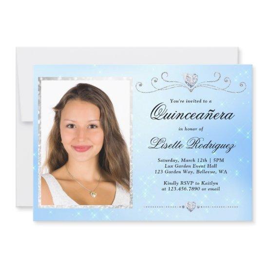 Baby Blue Photo Quinceanera