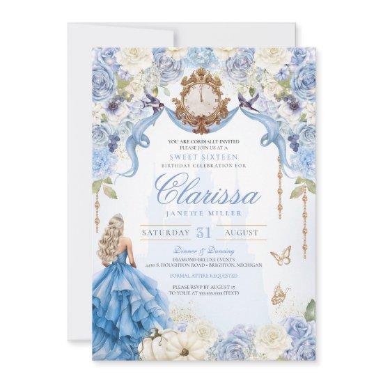 Baby Blue Royal Princess Sweet Sixteen Birthday