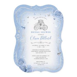 Baby Blue Silver Cinderella Princess Bridal Shower
