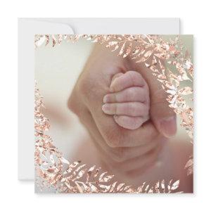 Baby Shower Photo Floral  Rose Pink Royal  Baby