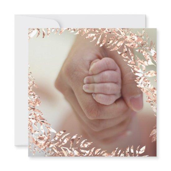 Baby Shower Photo Floral  Rose Pink Royal  Baby