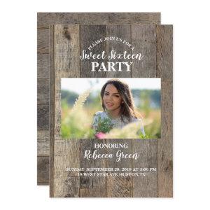 barn wood western country Sweet sixteen party