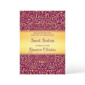 Baroque Gold Frame Quinceanera