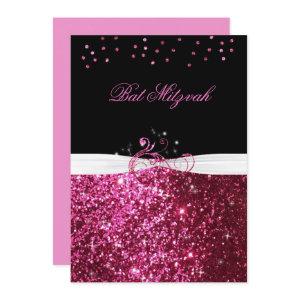 Bat Mitzvah, Pink Glitter, Custom