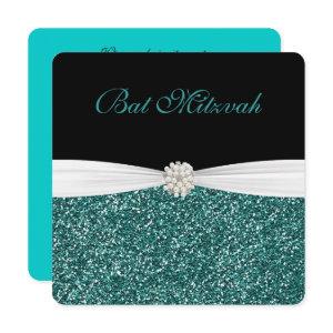 Bat Mitzvah, Turquoise Glitter
