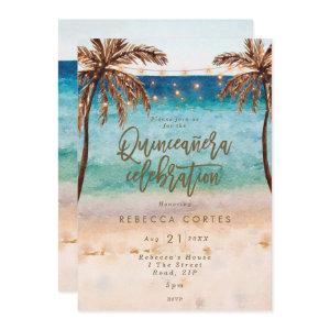 beach tropical Quinceanera 15th birthday