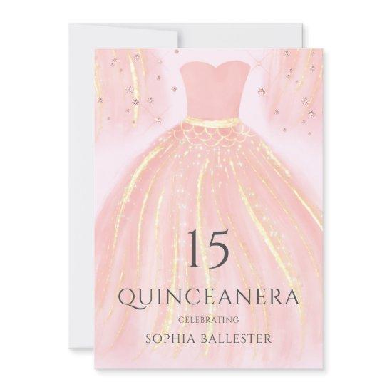 Beautiful Blush Pink Mermaid Dress Quinceanera