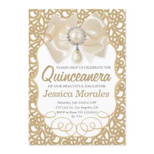 Beautiful Gold Quinceanera Celebration