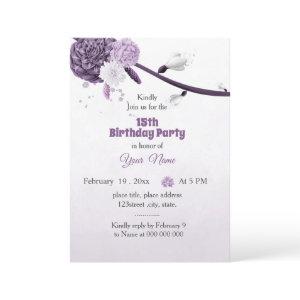 beautiful purple shades flowers birthday