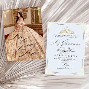 Best Spanish Mis Quince años Script Gold Blue