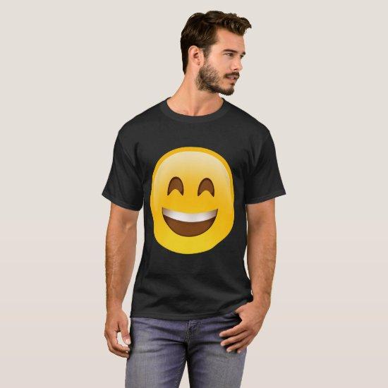 Big Smile Emoji Face Ladies Laughing Emoticon Wome T-Shirt