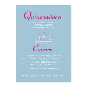 Bilingual 2-sided Quinceañera Tiara