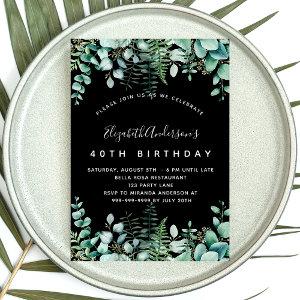 Birthday black eucalyptus greenery woodland