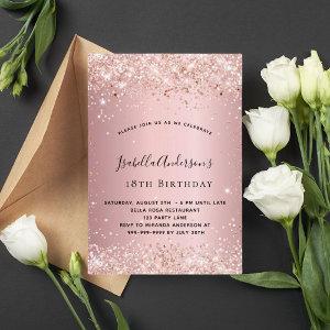 Birthday blush pink confetti