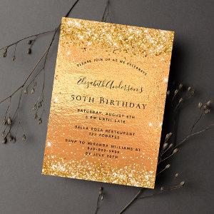 Birthday gold glitter glamorous