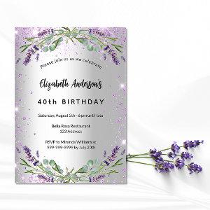 Birthday lavender silver eucalyptus luxury