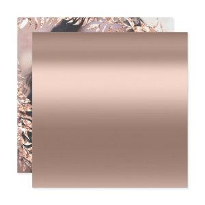 Birthday Photo Floral Frame Rose Gold Royal