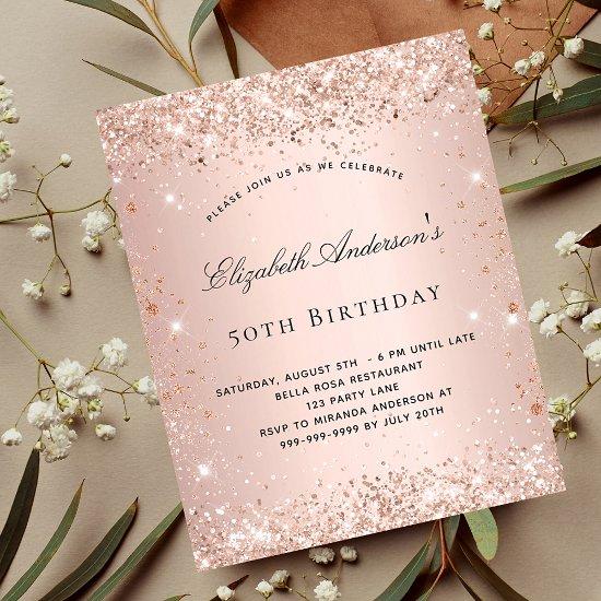 Birthday rose gold blush