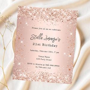 Birthday rose gold blush pink