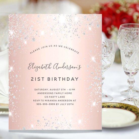 Birthday rose gold silver budget