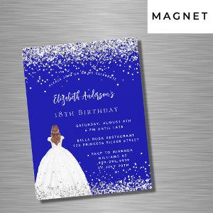 Birthday royal blue glitter dress luxury magnetic
