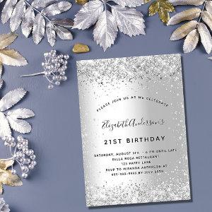 Birthday silver elegant