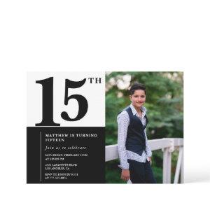 Black 15th birthday  Elegant Chic