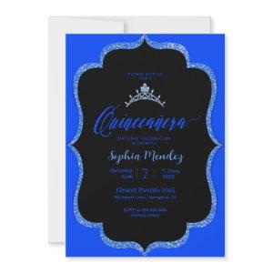 Black and blue Quinceanera