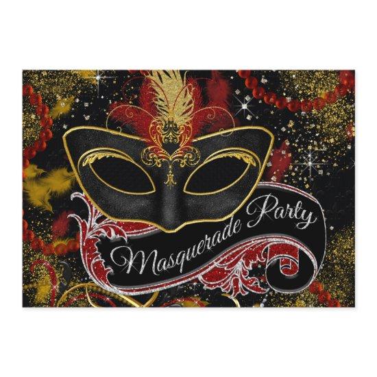 Black and Gold Masquerade Party