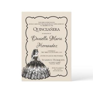 Black and Gold Quinceañera