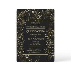 Black and Gold Quinceañera Party