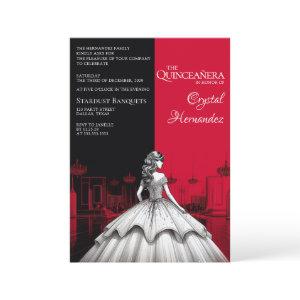 Black and Red Quinceañera