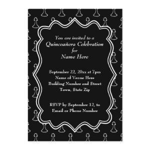 Black and White Chess Themed Quincenera