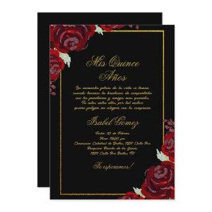 Black Burgundy Quinceanera