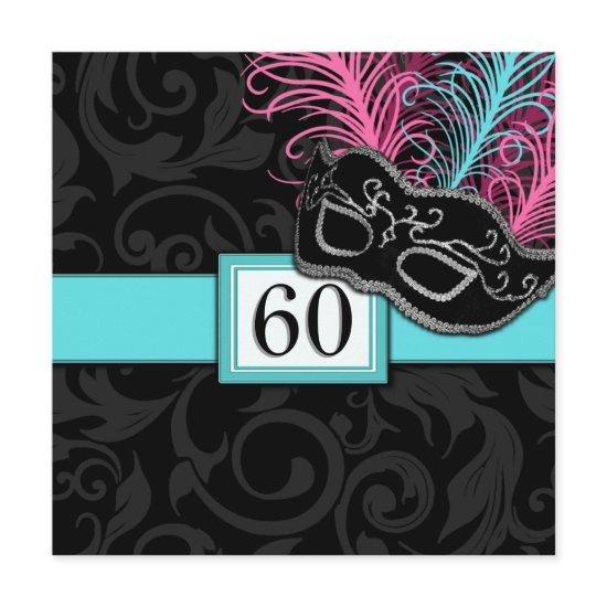 Black Damask Birthday Masquerade