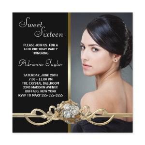 Black Gold Diamonds Photo Sweet Sixteen Birthday
