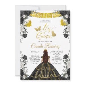 Black & Gold Fiesta Butterfly Mis XV Anos