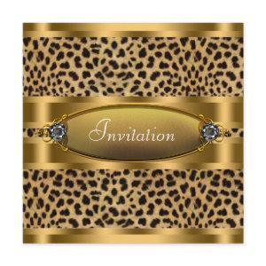 Black Gold Leopard Party