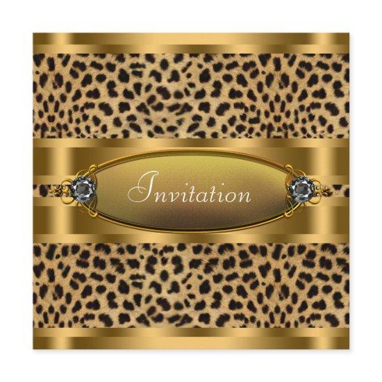 Black Gold Leopard Party