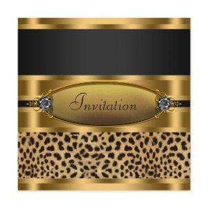Black Gold Leopard Party