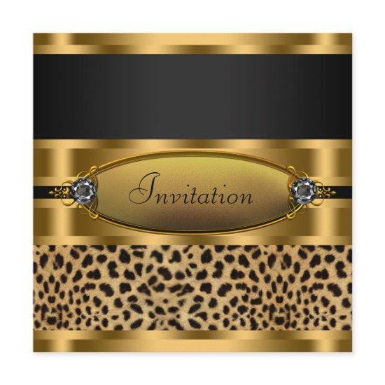 Black Gold Leopard Party
