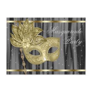 Black Gold Masquerade Party