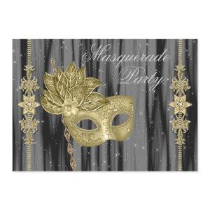 Black Gold Masquerade Party