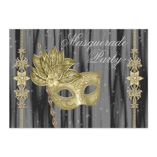 Black Gold Masquerade Party
