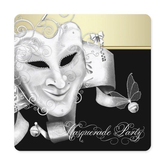 Black Gold Masquerade Party