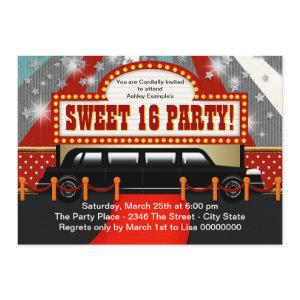 Black Limo Movie Star Sweet 16 Party