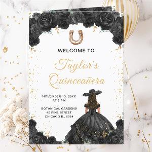 Black Princess Charro Quinceañera Program