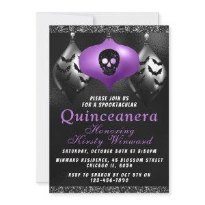 Black Purple Halloween Ornaments Quinceanera