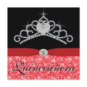 Black Red Tiara Black Red Quinceanera