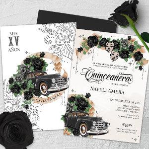 Black Rose Chola Lowrider Chicana Quinceanera